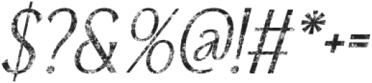 AdvineStamp-Italic otf (400) Font OTHER CHARS
