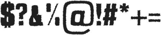 Adyson Distorted otf (400) Font OTHER CHARS