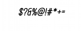 Adamant ExtraBold Italic.ttf Font OTHER CHARS