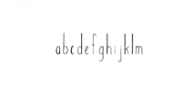 AdoulissRegular.otf Font LOWERCASE