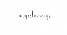 AdoulissRegular.otf Font LOWERCASE