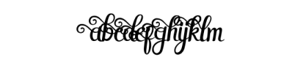 Aduhay Script Font LOWERCASE