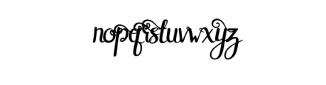 Aduhay Script Font LOWERCASE