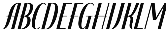 Adagietto Italic Font UPPERCASE