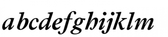 Addington DemiBold Italic Font LOWERCASE
