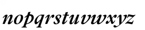 Addington DemiBold Italic Font LOWERCASE