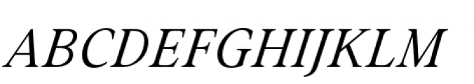 Addington Light Italic Font UPPERCASE
