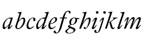 Addington Light Italic Font LOWERCASE