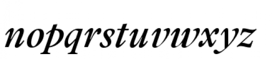 Addington Medium Italic Font LOWERCASE