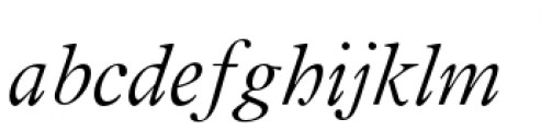 Addington Thin Italic Font LOWERCASE