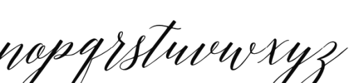 Adelicia Script Rough Font LOWERCASE