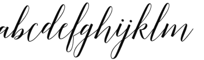 Adelicia Script Slant Rough Font LOWERCASE