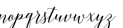 Adelicia Script Slant Rough Font LOWERCASE