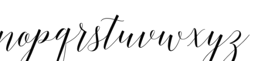 Adelicia Script Slant Font LOWERCASE