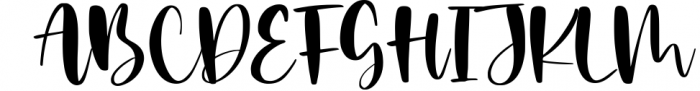 Adorable Modern Handwritten Font Font UPPERCASE