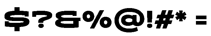ADEROSTRIAL-BlackExpanded Font OTHER CHARS