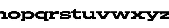 ADEROSTRIAL-BlackExpanded Font LOWERCASE
