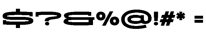 ADEROSTRIAL-BlackStretch Font OTHER CHARS