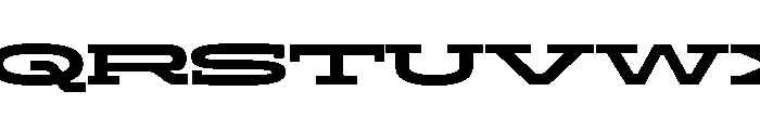 ADEROSTRIAL-BlackStretch Font UPPERCASE