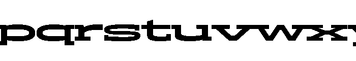ADEROSTRIAL-BlackStretch Font LOWERCASE