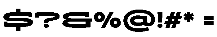 ADEROSTRIAL-BlackWide Font OTHER CHARS