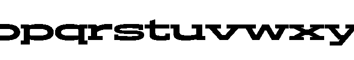 ADEROSTRIAL-BlackWide Font LOWERCASE