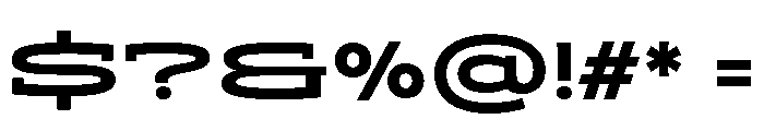 ADEROSTRIAL-BoldWide Font OTHER CHARS