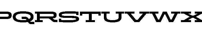 ADEROSTRIAL-BoldWide Font UPPERCASE