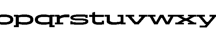 ADEROSTRIAL-BoldWide Font LOWERCASE