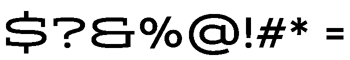ADEROSTRIAL-Expanded Font OTHER CHARS