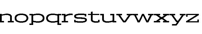 ADEROSTRIAL-Expanded Font LOWERCASE