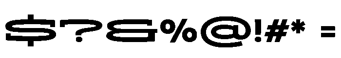 ADEROSTRIAL-ExtraBoldStretch Font OTHER CHARS
