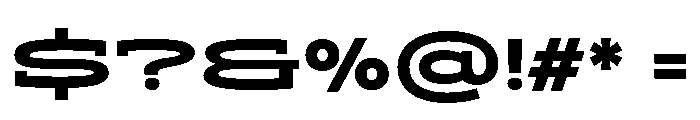ADEROSTRIAL-ExtraBoldWide Font OTHER CHARS