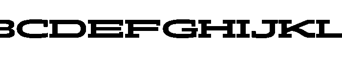 ADEROSTRIAL-ExtraBoldWide Font UPPERCASE