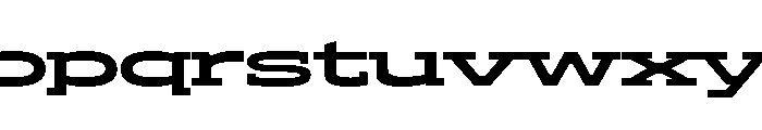 ADEROSTRIAL-ExtraBoldWide Font LOWERCASE