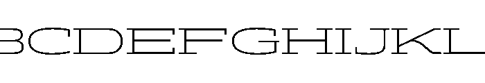 ADEROSTRIAL-ExtraLightWide Font UPPERCASE