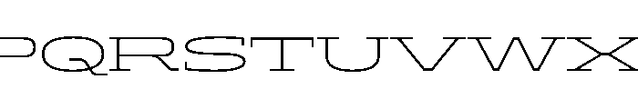 ADEROSTRIAL-ExtraLightWide Font UPPERCASE