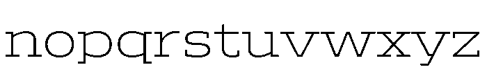 ADEROSTRIAL-ExtraLight Font LOWERCASE