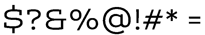 ADEROSTRIAL-Light Font OTHER CHARS