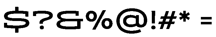 ADEROSTRIAL-MediumExpanded Font OTHER CHARS