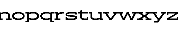 ADEROSTRIAL-MediumExpanded Font LOWERCASE