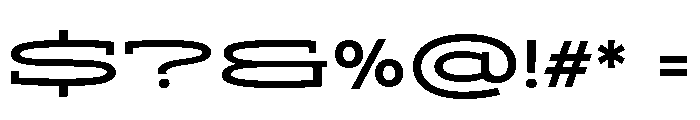 ADEROSTRIAL-MediumStretch Font OTHER CHARS
