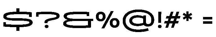 ADEROSTRIAL-MediumWide Font OTHER CHARS