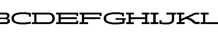ADEROSTRIAL-MediumWide Font UPPERCASE