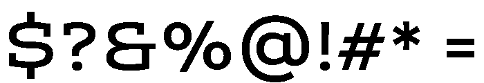 ADEROSTRIAL-Regular Font OTHER CHARS