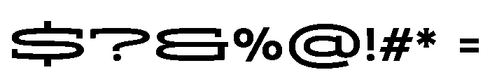 ADEROSTRIAL-SemiBoldStretch Font OTHER CHARS