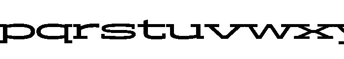 ADEROSTRIAL-SemiBoldStretch Font LOWERCASE