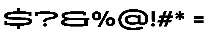 ADEROSTRIAL-SemiBoldWide Font OTHER CHARS