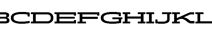 ADEROSTRIAL-SemiBoldWide Font UPPERCASE