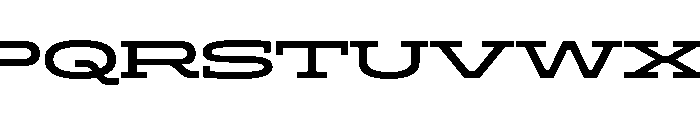 ADEROSTRIAL-SemiBoldWide Font UPPERCASE